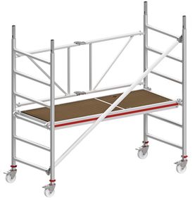 Hymer-Leichtmetallbau: Praktische Klappgerüste mit Fahrfunktion