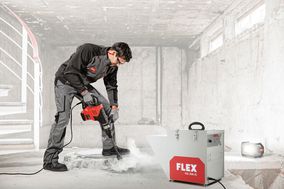 FLEX Elektrowerkzeuge: Neuer transportabler Bauluftreiniger