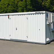 Säbu: Gefahrstoffcontainer für desinfizierende Mittel 