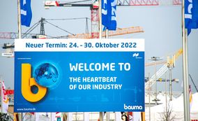 bauma wird in den Oktober 2022 verschoben