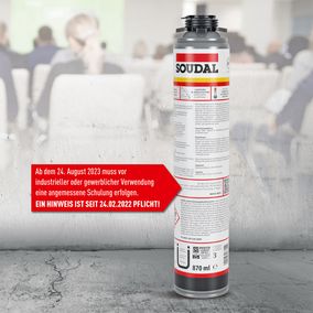 Soudal: Schulungspflicht für PU-Schäume