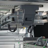 Leitern ergonomisch im Laderaum sichern