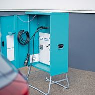 Optimal ausgelegte Ladelösung für Baustellen