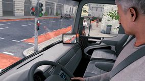 BG Bau fördert Abbiegeassistenzsystem