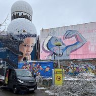 Video Guard im Einsatz auf dem Berliner Teufelsberg