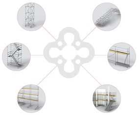 Dank Baukasten mehr System im Gerüst